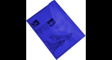 EXXO-HFP #90826 - A6 Documentenmap - Landschap model - Klitsluiting - Blauw - 200 stuks (20 pakken @ 10 stuks)