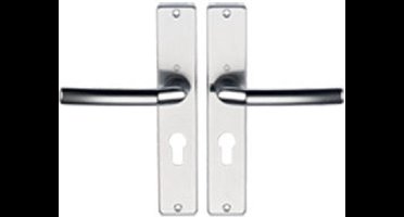 Deurkruk op schild - Aluminium F1 - Aluminium - Hoppe - Hoppe Birmingham PC55 aluminium DIN LS/ DIN RS