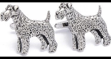 Manchetknopen - Honden Fox Terrier Draadhaar UK Made