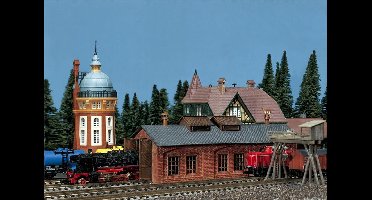 Faller - Locomotiefloods, enkelsporig