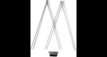 Spatbord draadstangset van 4 stuks met bevestiging