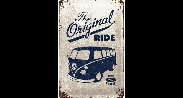 The Original Ride - Bulli Metalen wandbord in reliëf 20x30 cm