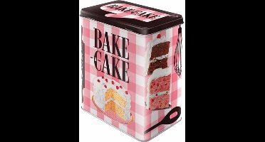 Nostalgic Art - Bewaarblik met reliëf - Bake a Cake
