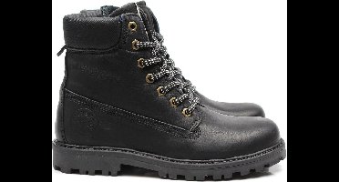 Develab Jongens Veterboots 41251 - Zwart - Maat 34