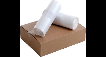 Knapzak 1000 liter transparant onbedrukt |MDPE folie dikte 30 my | Doos 54 zakken