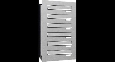 Inbouw brievenbus 6 adressen(1x6) inbouw