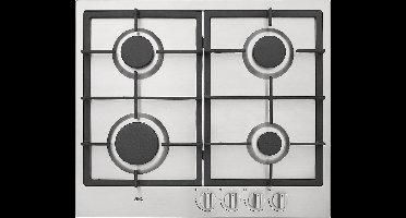 ETNA KG859RVSA - Gaskookplaat - RVS