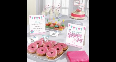 Amscan Tafeldecoratie Buffet Doopfeest Meisjes 12-delig