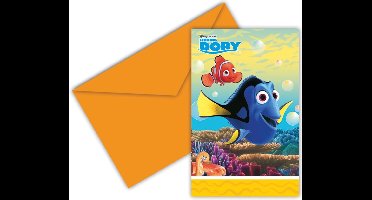 Finding Dory Uitnodigingen 6 stuks