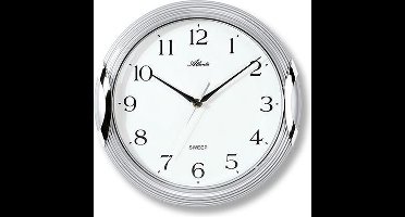 Wandklok Silver Modern Design