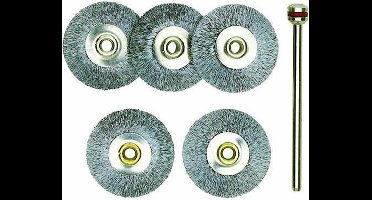 Proxxon - Schijfborst.staal Ø 22 Mm, 5 St.+hdr. (Pr28952) - modelbouwsets, hobbybouwspeelgoed voor kinderen, modelverf en accessoires