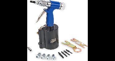 HBM Professionele Pneumatische Blindklinkmoertang M4-M10, 6,2 Bar, 2,43 kg