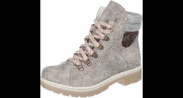Rieker dames veterboot grijs