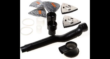 Fein Stofafzuiging set, 9 26 02 074 014 tbv MSXE-636 (en vergelijkbaar) met schuurvoetjes met rond gaatje