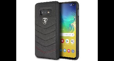 Samsung Galaxy S10e hoesje - Ferrari - Zwart - Leer