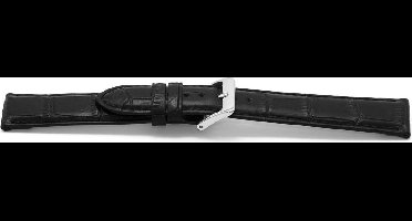 Horlogeband Universeel D148 Leder Zwart 14mm