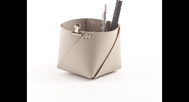 Vacavaliente - Ruca Opbergmand S - Gerecycled Leer - Grijs
