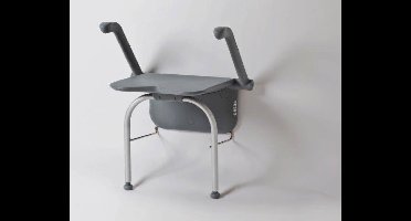 Relax douchezitting - met armsteunen en steunpoten-volcan grey - Etac