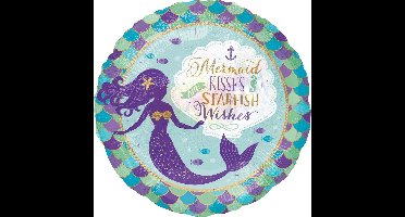 Amscan - Folieballon Mermaid Wishes & Kisses - 1 stuks