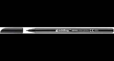 Edding Color Pennen 1200-01 - Zwart - Per Stuk