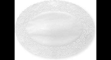 250 st. 250st. Ovale Taartranden - Wit,  17 x 24 CM