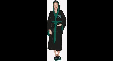 Zachte fleece badjas - Harry Potter: Slytherin / Zwadderich - Dames One size