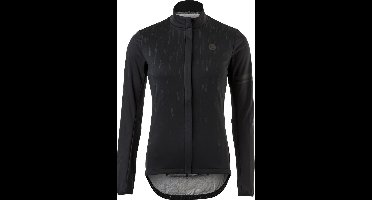AGU Storm Breaker Winter Fietsjack Essential Dames HIVIS - Zwart - XS - Winddicht - Waterdichte panelen - Gevoerd - Reflecterend