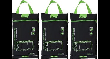 3x stuks afdekhoes/beschermhoes tuinstoelkussens 50 x 130 cm - Afdekhoezen/beschermhoezen - Tuinstoelkussenshoes