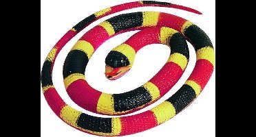 Wild Republic Speeldier Slang Junior 66 Cm Rubber Rood/zwart/geel