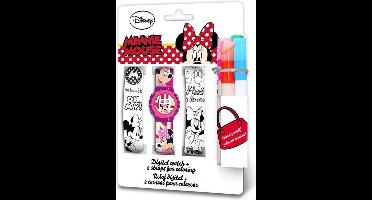 Disney Horlogeset Minnie Mouse Junior 23 Cm 4-delig