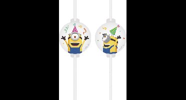 Vegaoo - 4 Minions medaillon rietjes