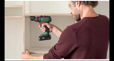 Bosch Home and Garden AdvancedDrill 18 Accu-schroefboormachine 18 V 2 snelheden Incl. accu, Incl. koffer, Incl. lader