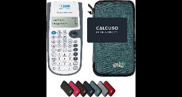 TI-30XB MultiView incl. WYNGS Beschermhoes Turkoois - Wetenschappelijke Rekenmachine - Basis Pakket