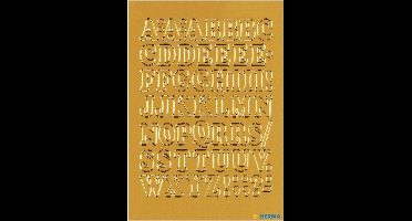 Huismerk Herma 4183 Etiket met letters 12mm Goud