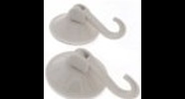 Benson Zuignaphaakjes - 6x - wit - kunststof - draagkracht 2 kg