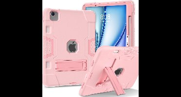 Fonu Hoes - Geschikt voor iPad Air 11 inch (M4 / M3 / M2) en iPad Air 10.9 inch (Air 5 / Air 4) Hoesje - Schokbestendig Case Cover - Met Standaard - Roze