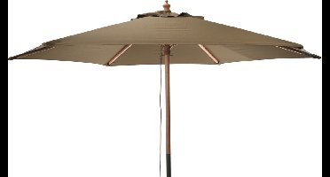 Niceey Parasol - Stokparasol - Hout - 250CM - Taupe