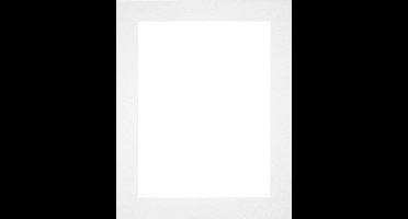 Passe-Partout Fotomaat 40x55 cm - Lijstmaat 50x65 cm - Wit - Museumkarton - Fotolijst niet inbegrepen