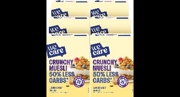 WeCare - Lower Carb - Crunchy Muesli - 6 x 325 gr