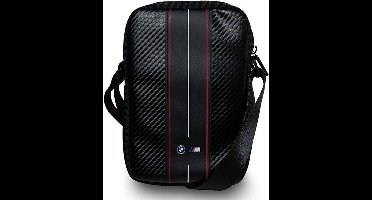 BMW Carbon Red Stripes Tablet Tas - (Geschikt voor Scherm tot 10 Inch) - Zwart