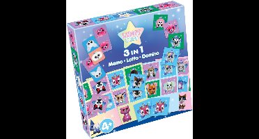 Tactic Lumo Stars 3-in-1 Spellenverzameling – Kaartspel – Lotto – Domino – Memo – Kinderspel vanaf 4 jaar