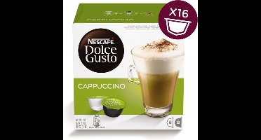 Nestle Cappucino, Koffiecapsule, Cappuccino, Dolce Gusto, 16 stuk(s)