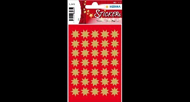 HERMA 3935 Stickers Décor Kerst 8-puntig, goud Ø 16 mm