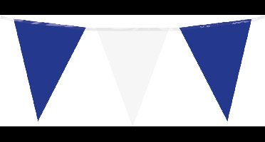 Vlaggenlijn | PE | Kleur: Donkerblauw en wit | Lengte: 10 meter