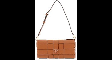 GUESS Schoudertas Maylee Flap Shoulder Bag Caramel Lichtbruin