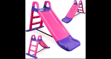 Glijbaan Peuter - Vrijstand met Trap - Buiten - Roze