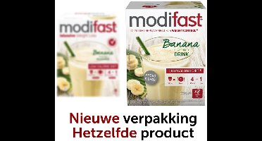 Modifast Intensive Milkshake Banaan - 2 x 8 x 55 gr - Voordeelverpakking