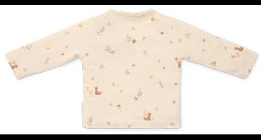 Little Dutch Shirt lange mouw - Maat 74 - T-shirt Jongens - Zand, Beige - Forest Friends Newborn Forest Nature