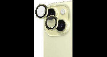 iPhone 15 / 15 Plus Camera Lens Screen Protector Geel - Screenprotector - Camera Protector iPhone 15