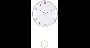 Karlsson Wandklok Cheeky Dome - Zachtgroen - 7.1x35.5x61.5cm - Wandklok Scandinavisch